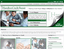 Tablet Screenshot of hamiltoncreditrepair.com